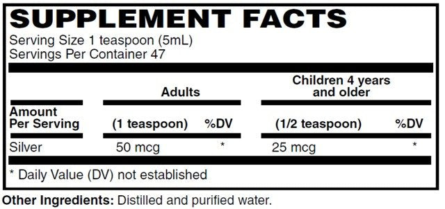 Colloidal Silver 8oz 10ppm